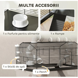 Cusca pentru hamsteri PawHut D51-475V00BK (Black) Thumb