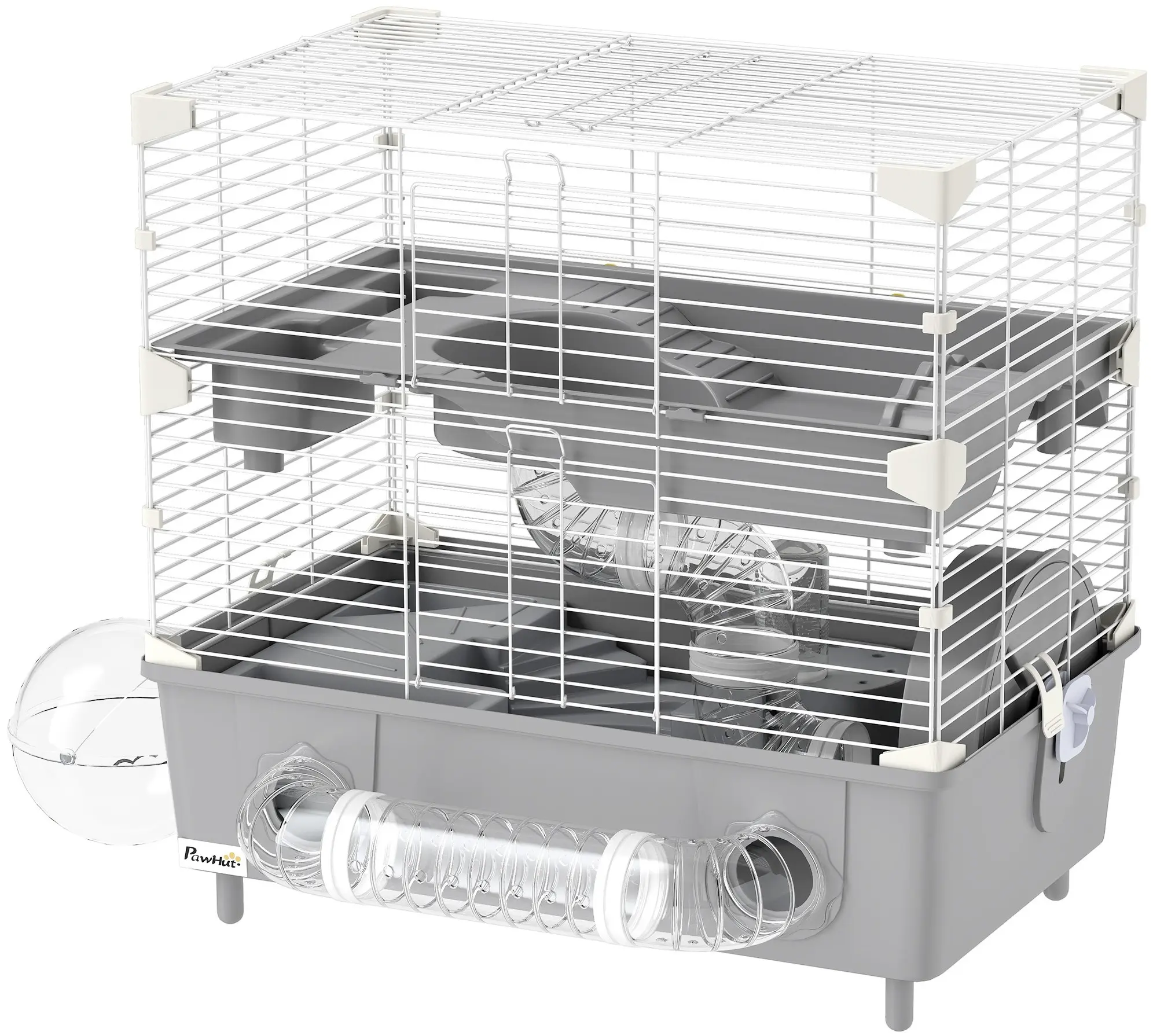 Cusca pentru hamsteri PawHut D51-482V00GY (Grey) - 3