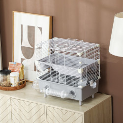 Cusca pentru hamsteri PawHut D51-482V00GY (Grey) Thumb