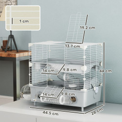 Cusca pentru hamsteri PawHut D51-482V00GY (Grey) Thumb