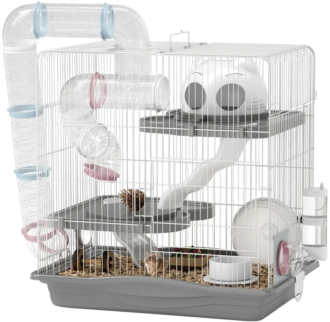 Cusca pentru hamsteri PawHut D51-524V00GY (Grey)