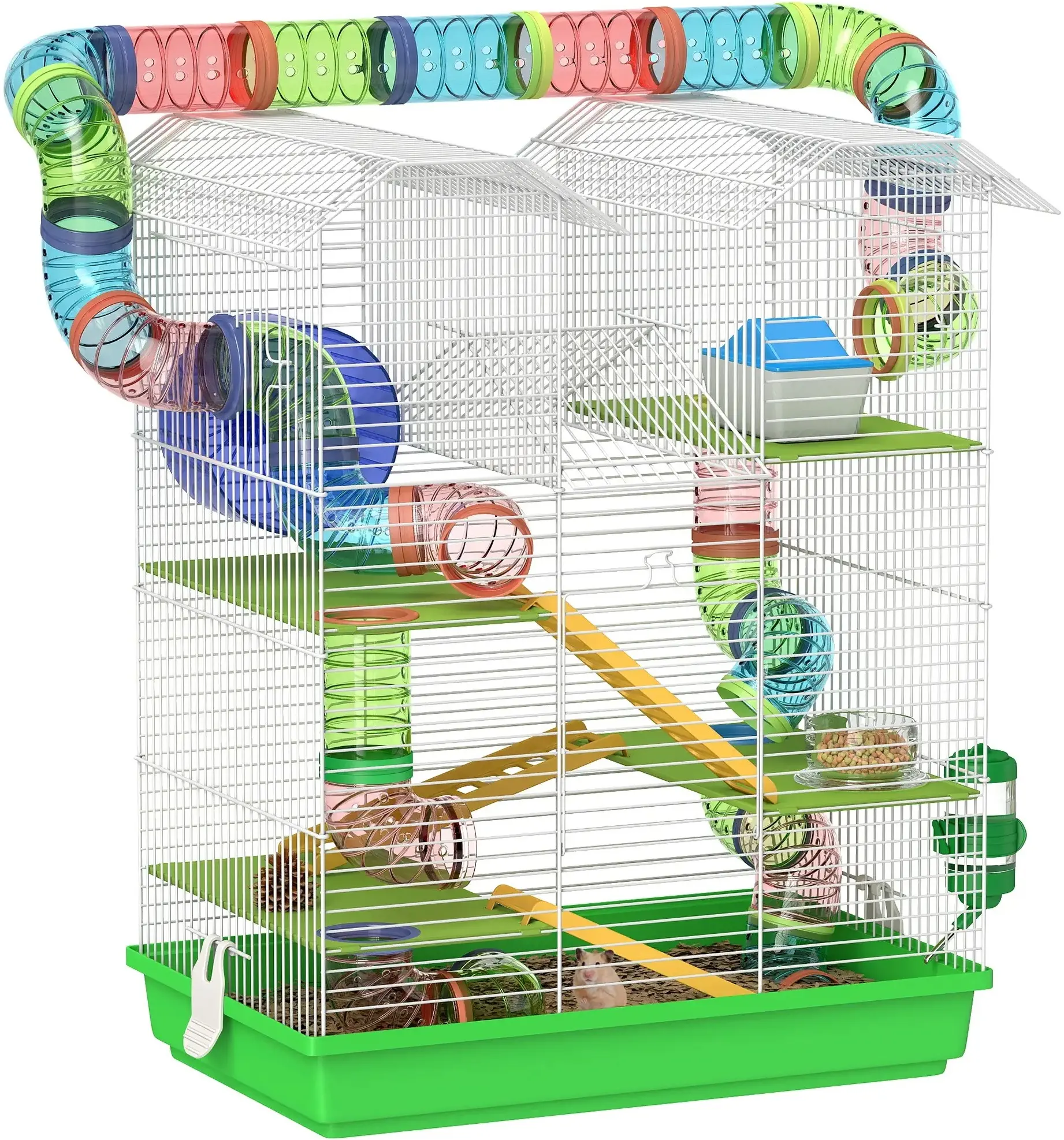 Cusca pentru hamsteri PawHut D51-526V00GY (Green) - 2