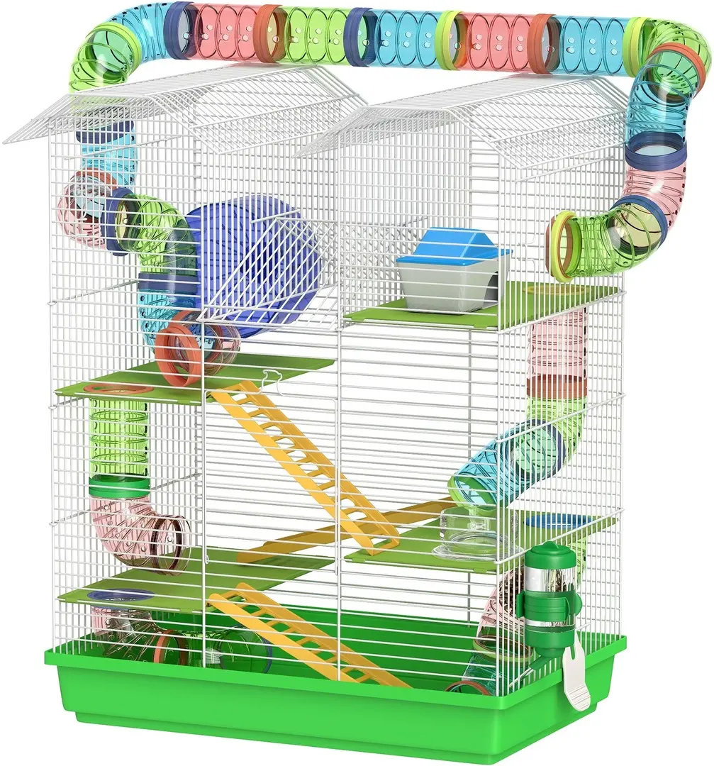 Cusca pentru hamsteri PawHut D51-526V00GY (Green)