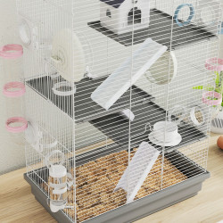Cusca pentru hamsteri PawHut D51-526V00GY (Grey) Thumb