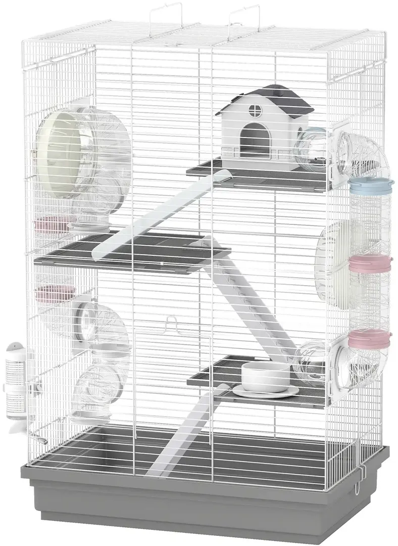 Cusca pentru hamsteri PawHut D51-526V00GY (Grey)