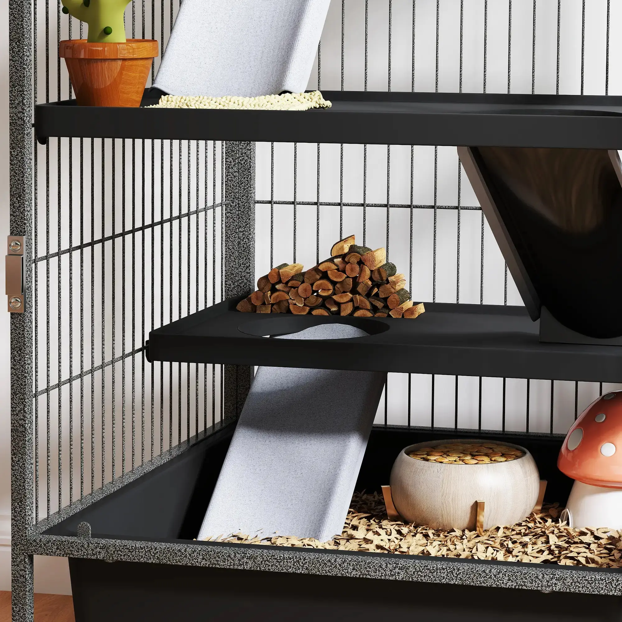 Cusca pentru animale mici PawHut D51-486V00SR (Grey) - 5