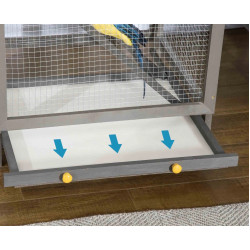 Colivie pentru pasari PawHut D10-004V00LG (Light Grey) Thumb