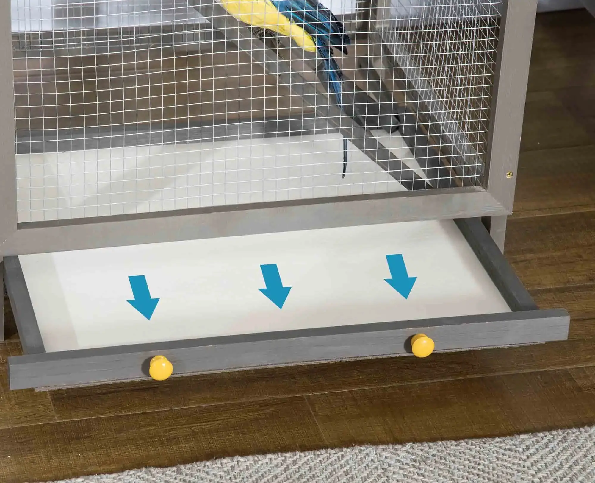 Colivie pentru pasari PawHut D10-004V00LG (Light Grey) - 5