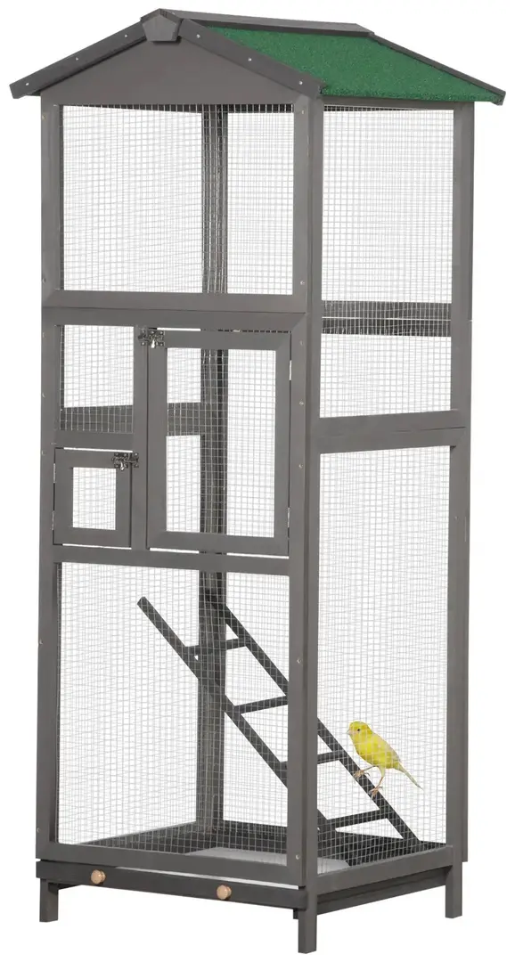 Colivie pentru pasari PawHut D10-004V00LG (Light Grey)