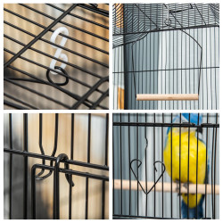 Colivie pentru pasari PawHut D10-018V01BK (Black) Thumb