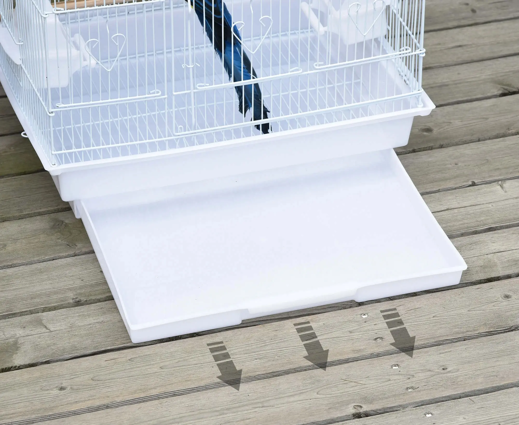 Colivie pentru pasari PawHut D10-018V01WT (White) - 4