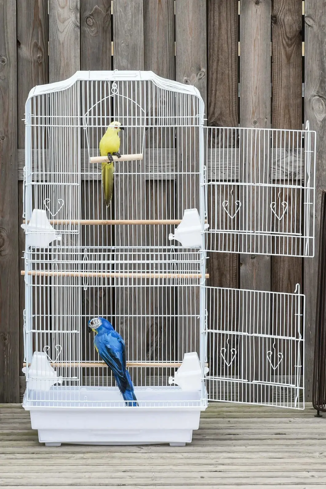 Colivie pentru pasari PawHut D10-018V01WT (White) - 5