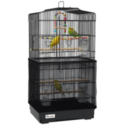 Colivie pentru pasari PawHut D10-018V02BK (Black)