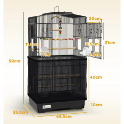 Colivie pentru pasari PawHut D10-018V02BK (Black) Thumb
