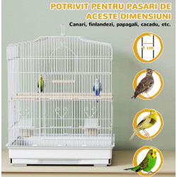 Colivie pentru pasari D10-018V03WT (White) Thumb