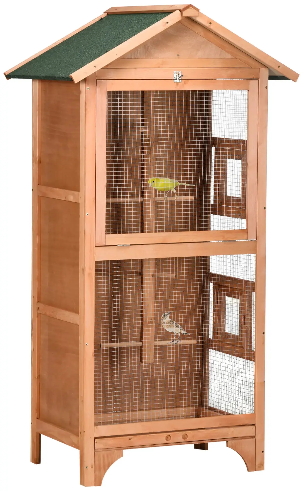 Colivie pentru pasari PawHut D10-050V01YL (Natural) - 2