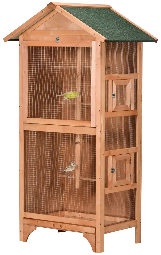 Colivie pentru pasari PawHut D10-050V01YL (Natural)