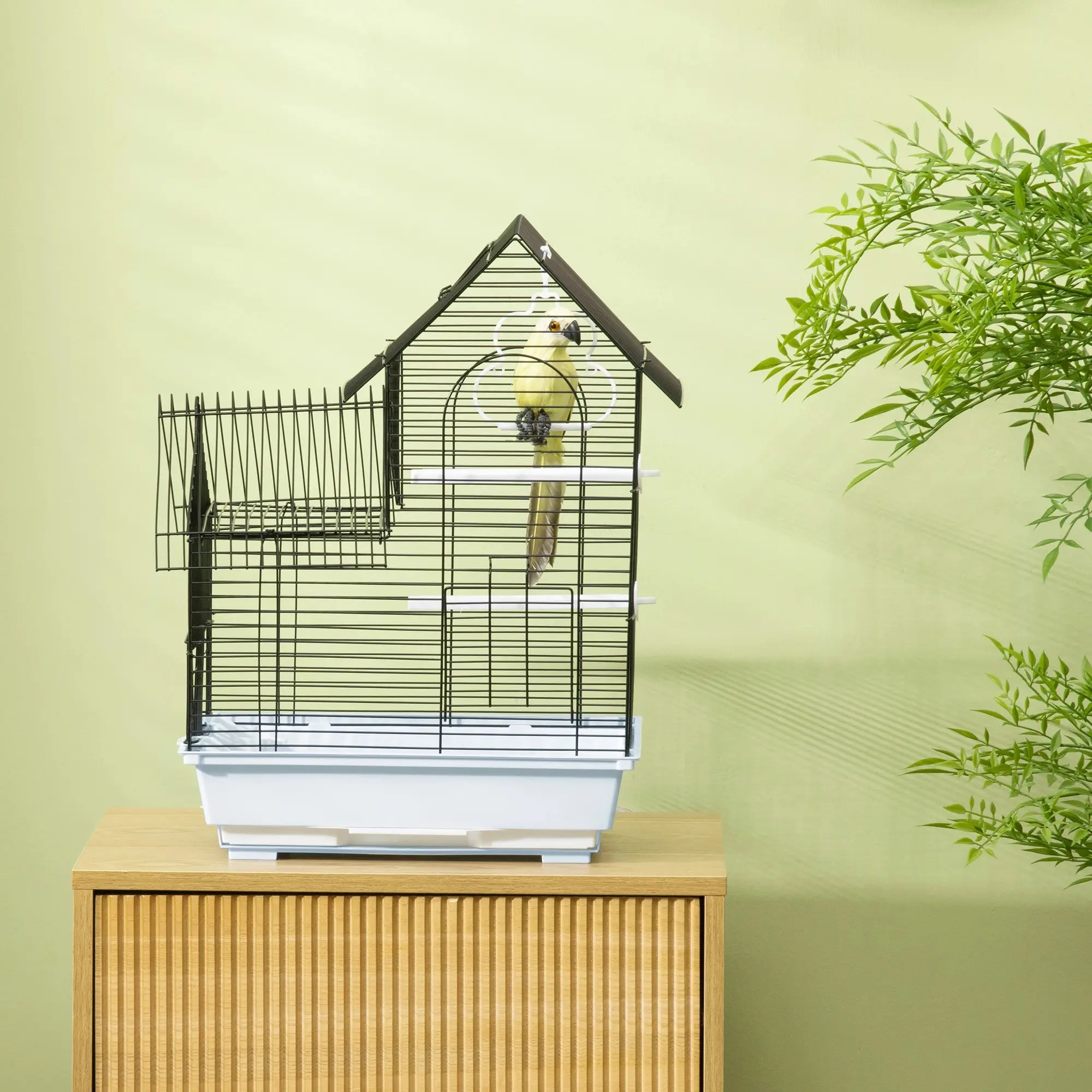 Colivie pentru pasari PawHut D10-063V01WT (Black) - 7