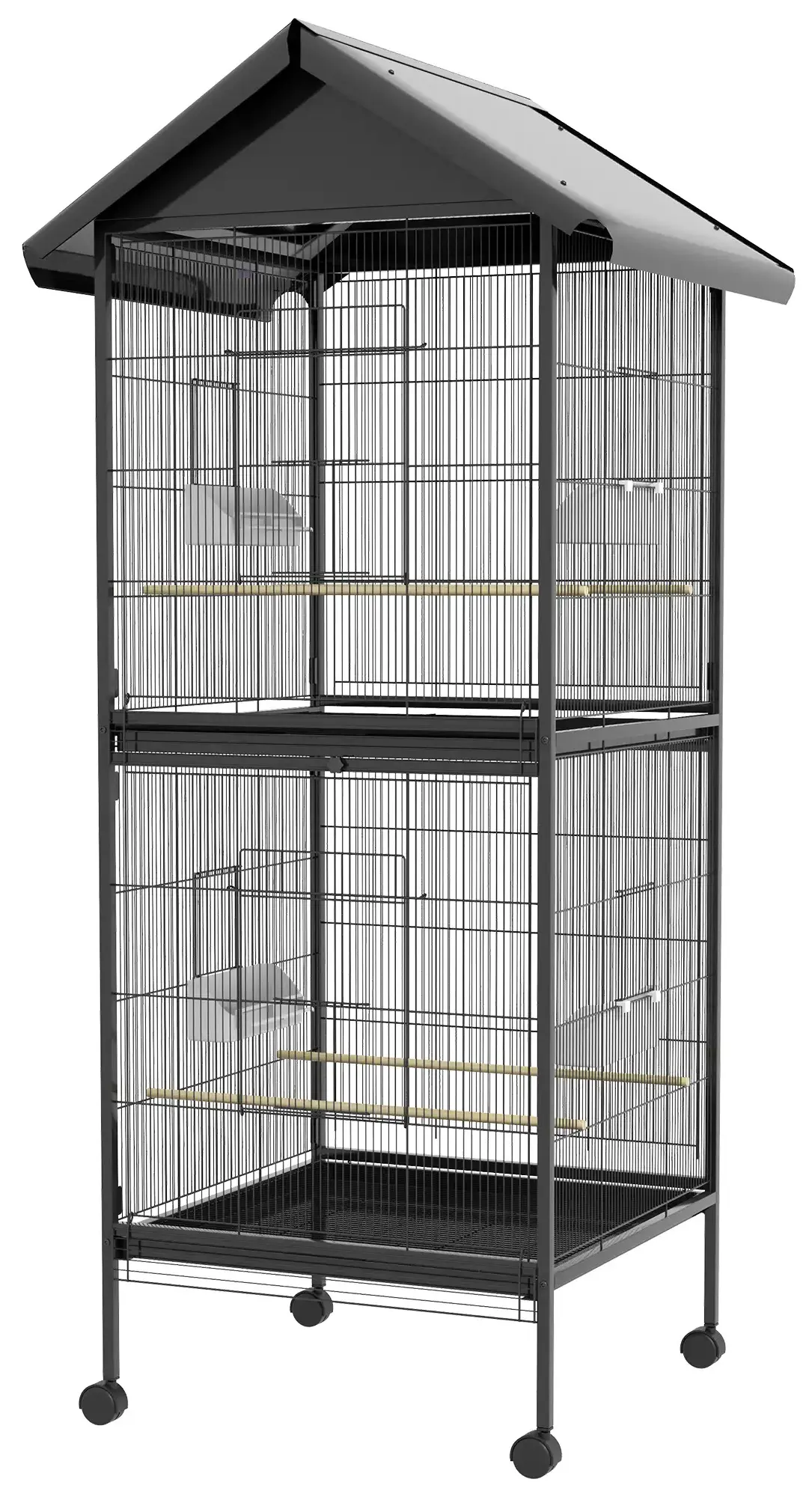 Colivie pentru pasari PawHut D10-065V01BK (Black) - 2