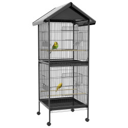 Colivie pentru pasari PawHut D10-065V01BK (Black)