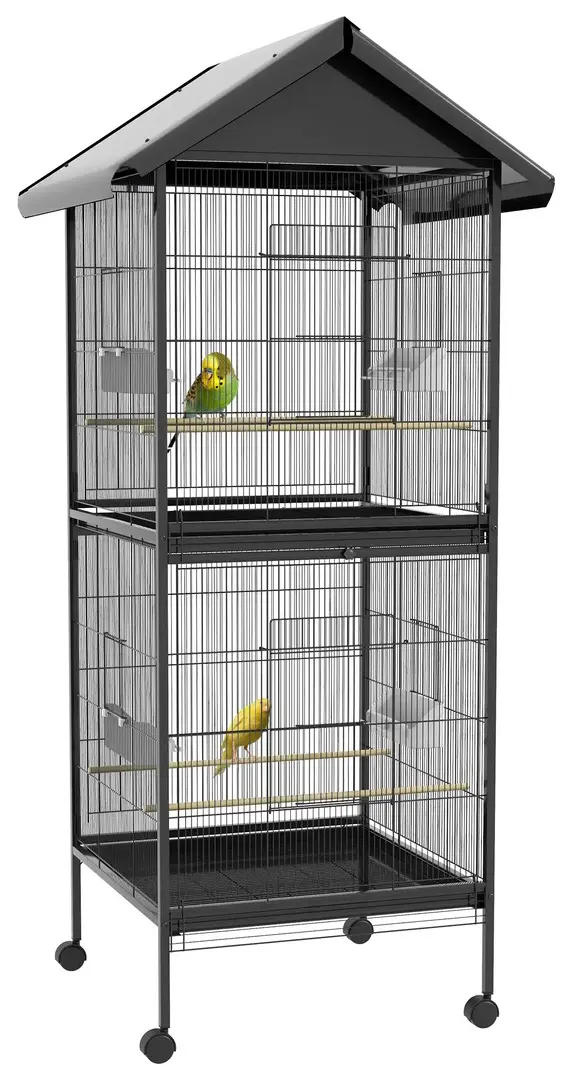 Colivie pentru pasari PawHut D10-065V01BK (Black)