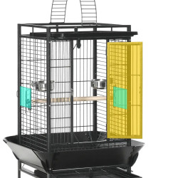 Colivie pentru pasari PawHut D10-068 (Grey/Black) Thumb