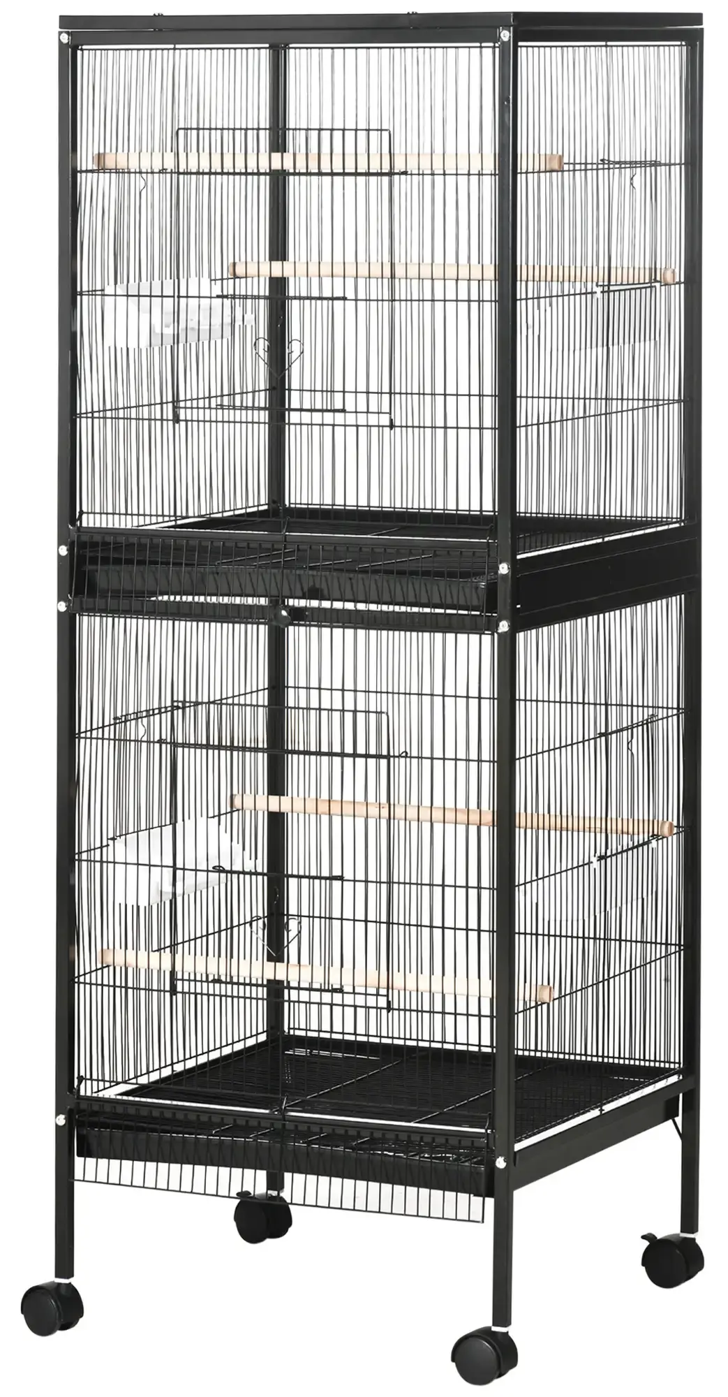 Colivie pentru pasari PawHut D10-074V00BK (Black) - 2