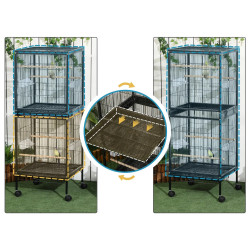 Colivie pentru pasari PawHut D10-074V00BK (Black) Thumb