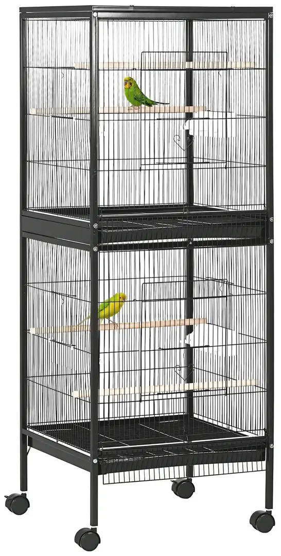 Colivie pentru pasari PawHut D10-074V00BK (Black)