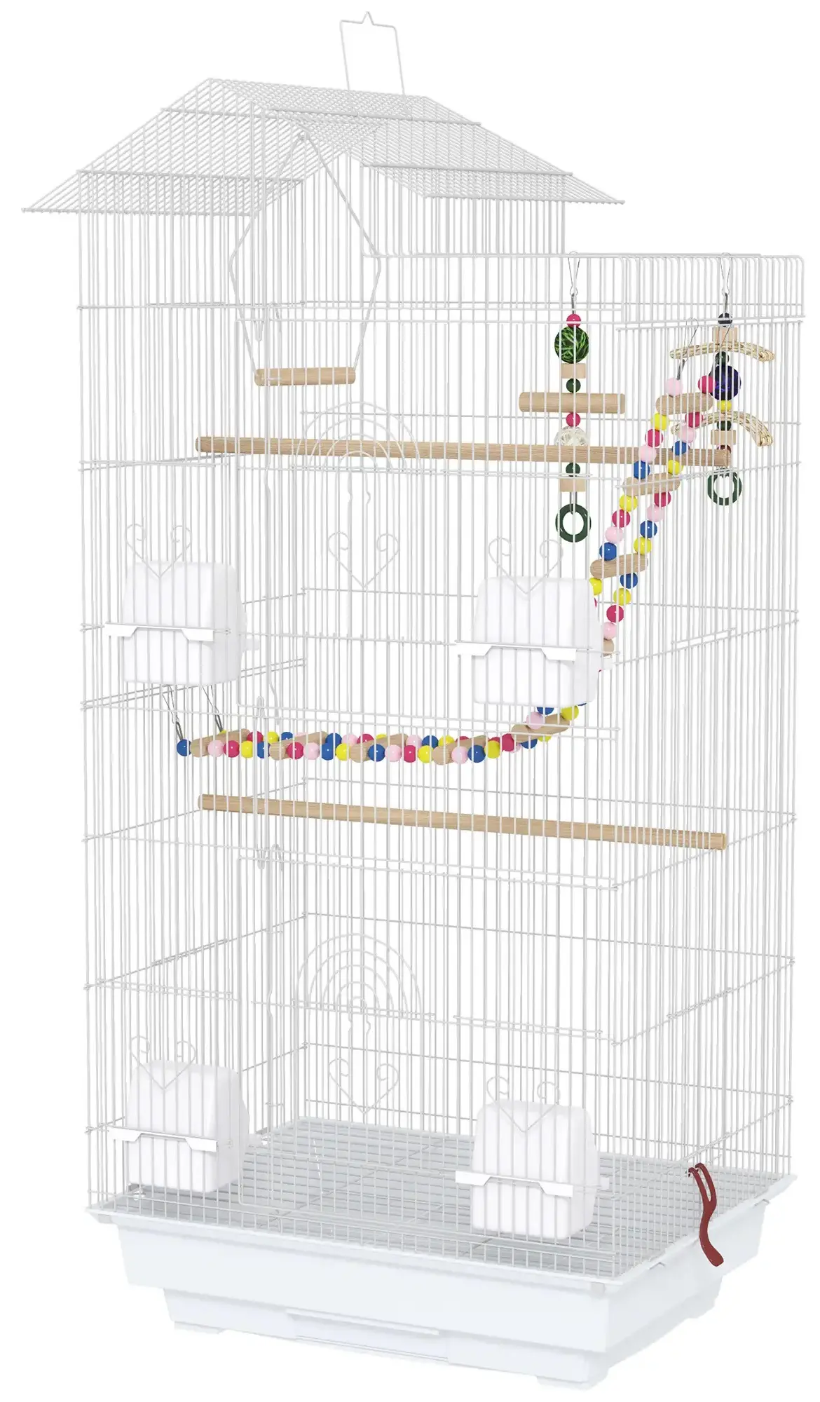 Colivie pentru pasari PawHut D10-081V00WT (White) - 2