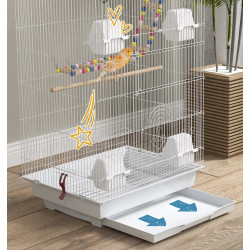 Colivie pentru pasari PawHut D10-081V00WT (White) Thumb