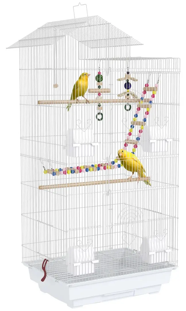 Colivie pentru pasari PawHut D10-081V00WT (White)