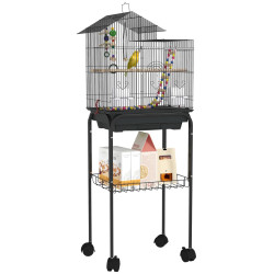 Colivie pentru pasari PawHut D10-081V01BK (Black) Thumb