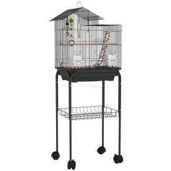 Colivie pentru pasari PawHut D10-081V01BK (Black)