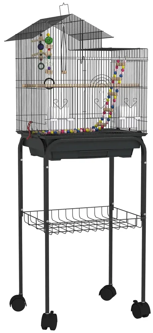 Colivie pentru pasari PawHut D10-081V01BK (Black)