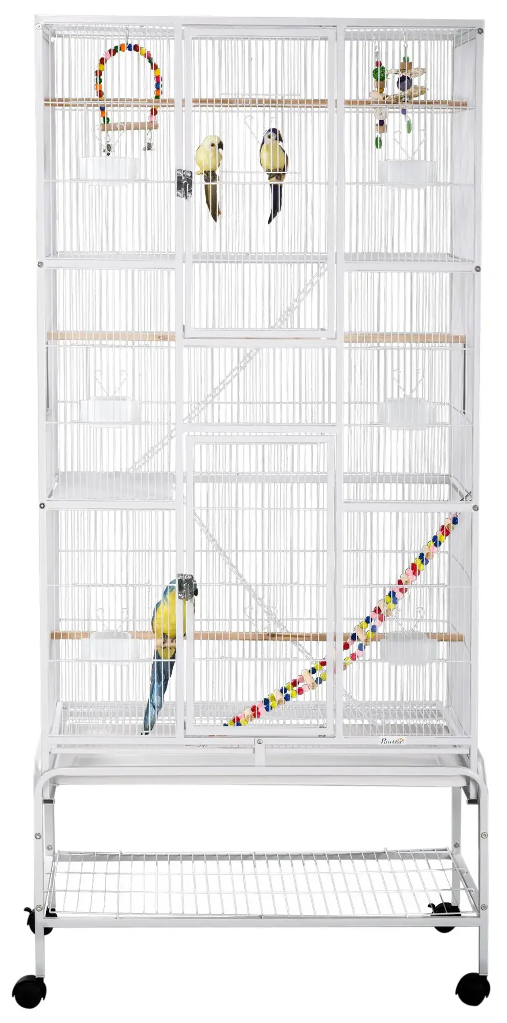 Colivie pentru pasari PawHut D10-089V00WT (White) - 2