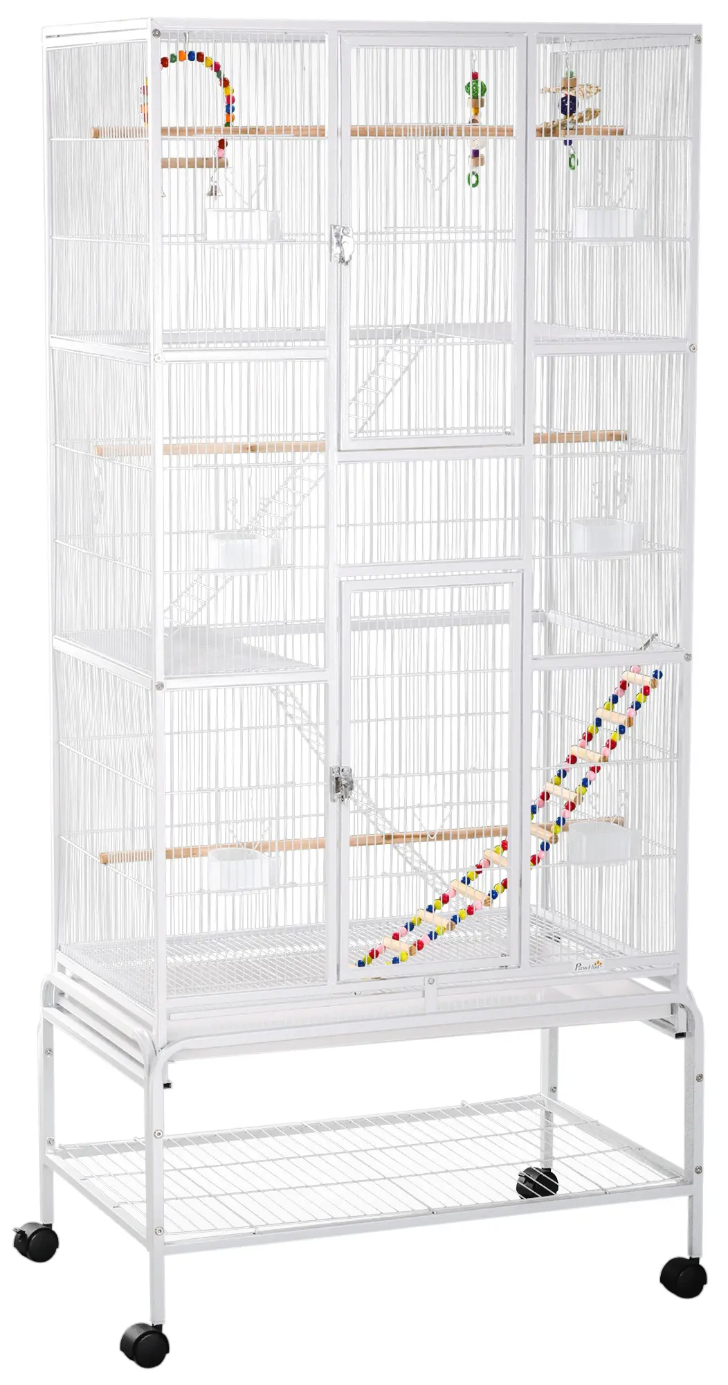 Colivie pentru pasari PawHut D10-089V00WT (White) - 3