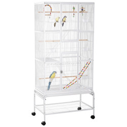 Colivie pentru pasari PawHut D10-089V00WT (White)