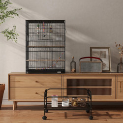 Colivie pentru pasari PawHut D10-090V01BK (Black) Thumb