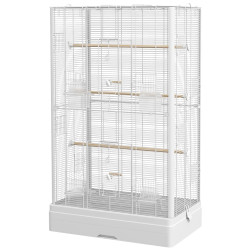 Клетка для птиц PawHut D10-097V01WT (White) Thumb