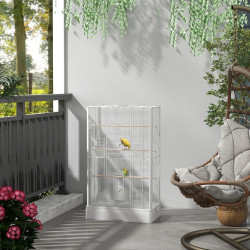 Клетка для птиц PawHut D10-097V01WT (White) Thumb