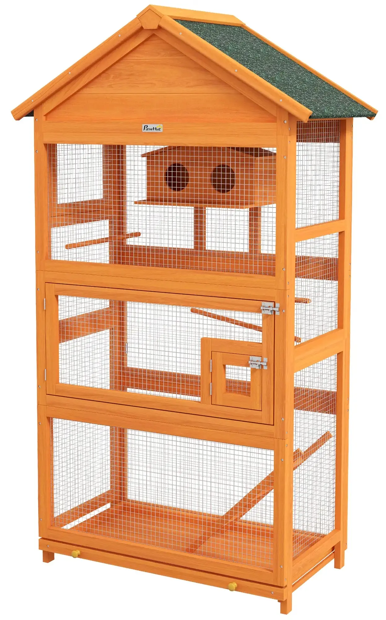 Colivie pentru pasari PawHut D10-098V00OG (Orange) - 2