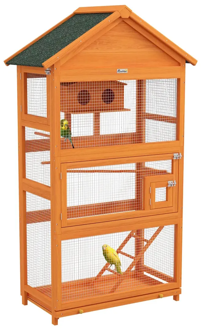 Colivie pentru pasari PawHut D10-098V00OG (Orange)