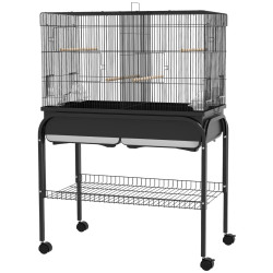 Colivie pentru pasari PawHut D10-100V00BK (Black) Thumb