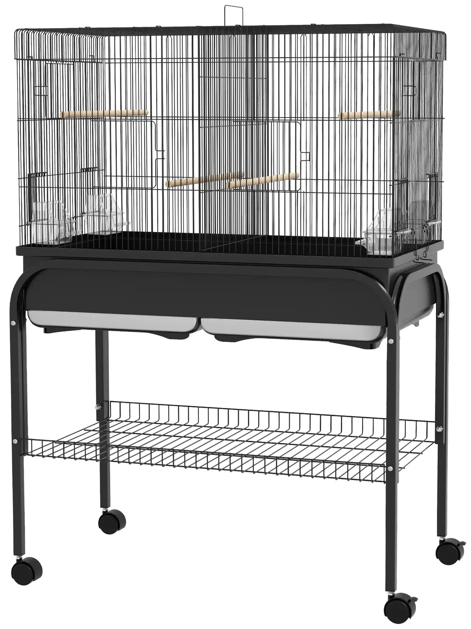 Colivie pentru pasari PawHut D10-100V00BK (Black) - 2