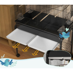 Colivie pentru pasari PawHut D10-100V00BK (Black) Thumb