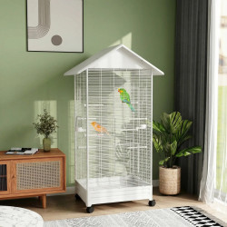 Клетка для птиц PawHut D10-103V00WT (White) Thumb