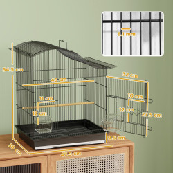 Клетка для птиц PawHut D10-110V00BK (Black) Thumb