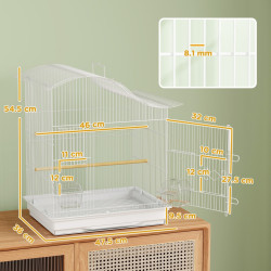 Клетка для птиц PawHut D10-110V00WT (White) Thumb