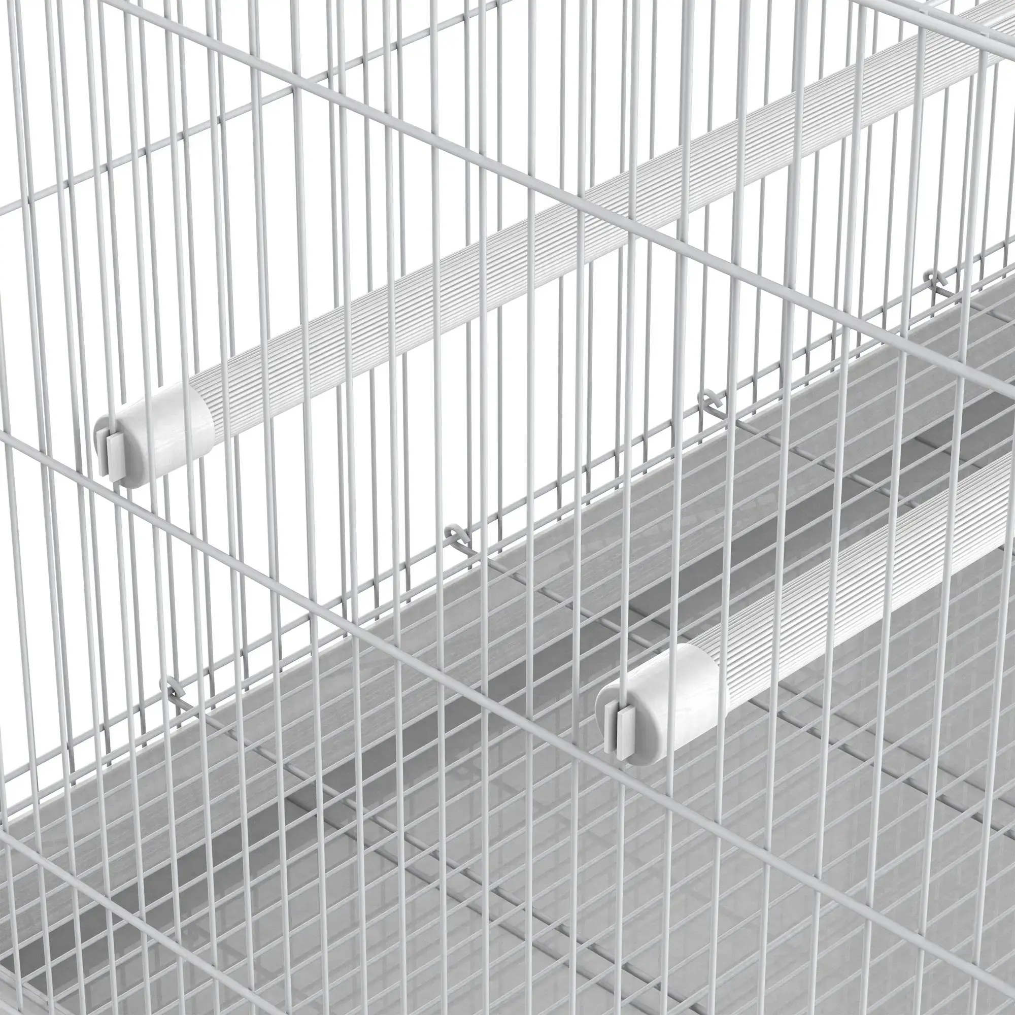 Colivie pentru pasari PawHut D51-025 (White) - 3